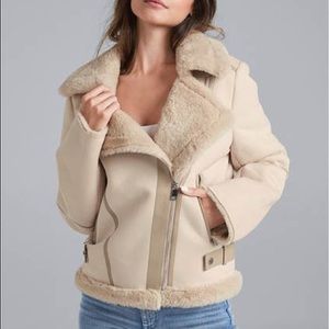 Faux shearling coat never worn